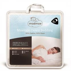 Down and Feather Duvet Inner in packaging - Brand Moemoe