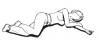Recovery position - the body pillow is positioned between your arms and legs
